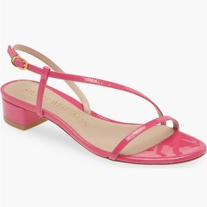 Stuart Weitzman Soirée 25 strap sandal pink NEW